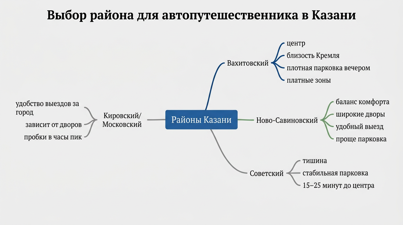 Выбор района для автопутешественника