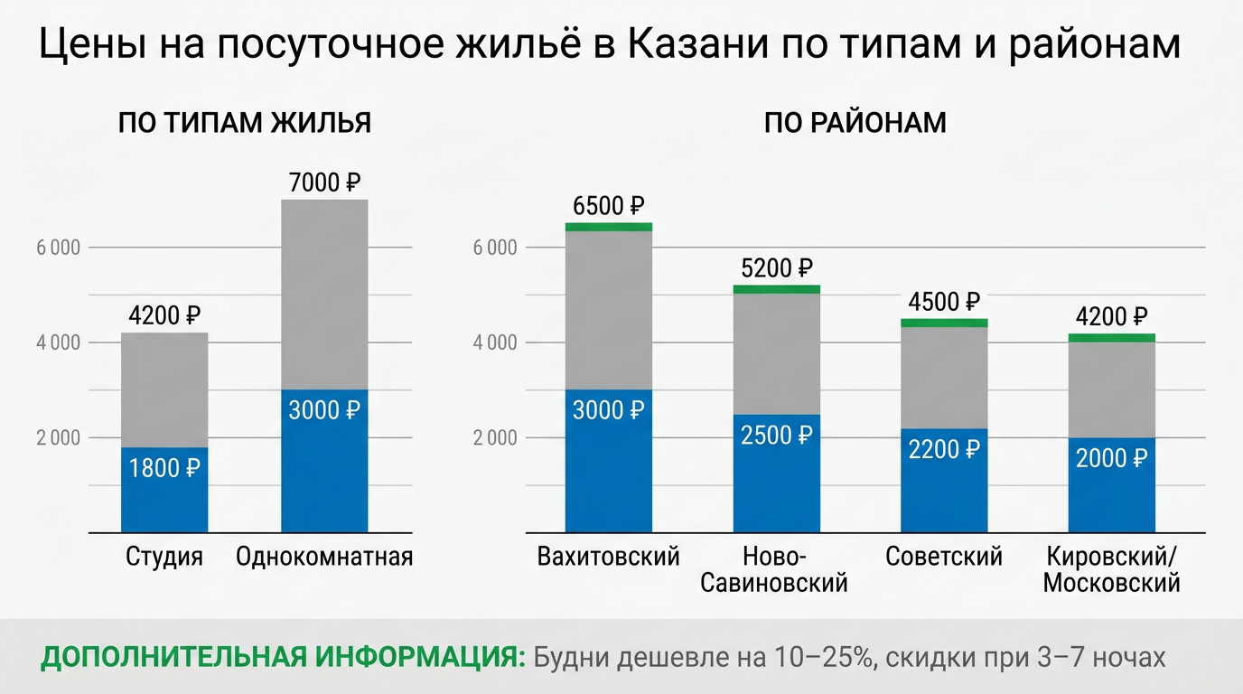 Цены на посуточное жилье